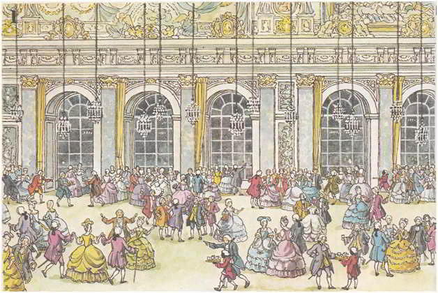 Зеркальный зал короля Франции Людовика XIV во дворце в Версале